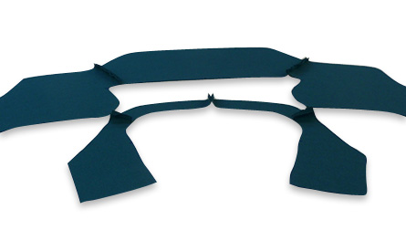 kangas leikataan kaavojen mukaan